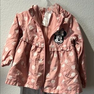 Disney Pink Polka Dot Kids Jacket pants set